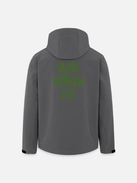 Saure Gurken Zeit - Recycelte Männer Softshell-Jacke von Stanley/Stella - Anthrazit