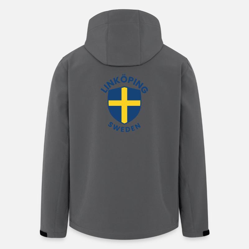 Linnköping-Schild Schweden - Recycelte Männer Softshell-Jacke von Stanley/Stella - Anthrazit