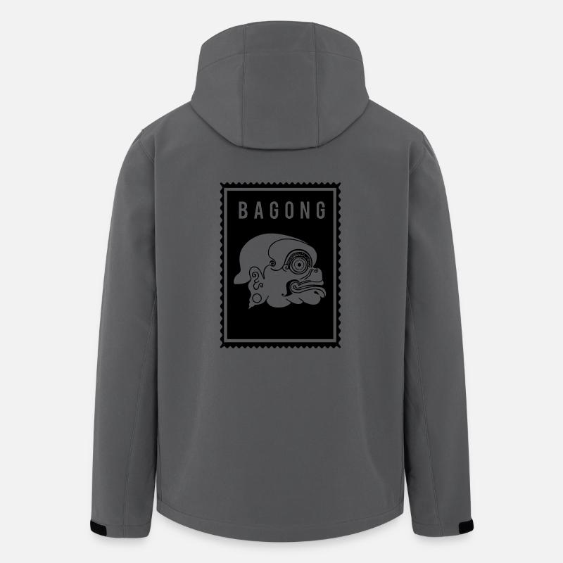 Bagong - Wayang - Recycelte Männer Softshell-Jacke von Stanley/Stella - Anthrazit