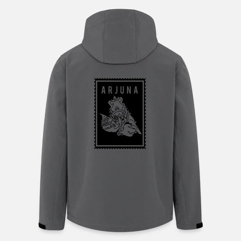 Arjuna - Wayang - Recycelte Männer Softshell-Jacke von Stanley/Stella - Anthrazit