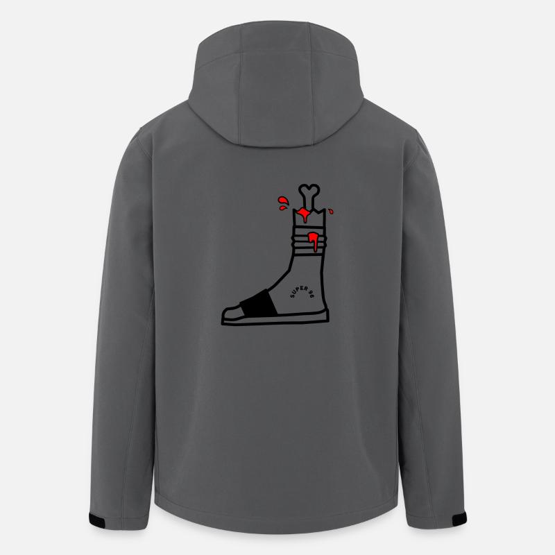 Fußschlag - Recycelte Männer Softshell-Jacke von Stanley/Stella - Anthrazit