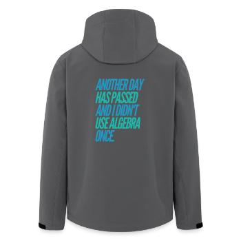 Lustiges T-Shirt - Recycelte Männer Softshell-Jacke von Stanley/Stella - Anthrazit - Hinten - AI Model Male 185 light (185cm)