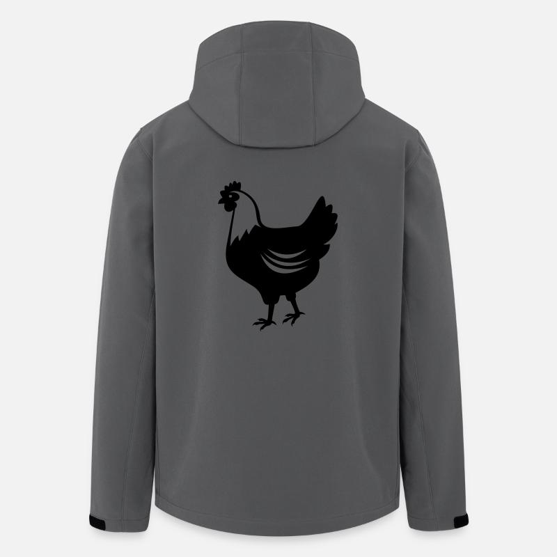 Chicken - hen - Men’s Recycled Softshell Jacket by Stanley/Stella - anthracite