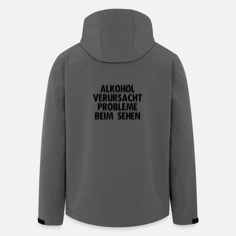 Alkohol - Recycelte Männer Softshell-Jacke von Stanley/Stella - Anthrazit