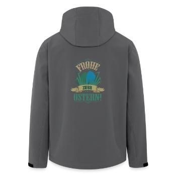 Frohe Ostern 2018! - Recycelte Männer Softshell-Jacke von Stanley/Stella - Anthrazit - Hinten - AI Model Male 185 light (185cm)