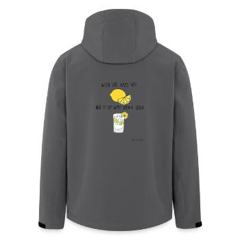 Skinny bitch - Recycelte Männer Softshell-Jacke von Stanley/Stella - Anthrazit - Hinten - AI Model Male 185 light (185cm)
