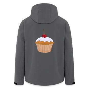 cupcake muffin cake kuchen backen bakery67 - Recycelte Männer Softshell-Jacke von Stanley/Stella - Anthrazit - Hinten - AI Model Male 185 light (185cm)