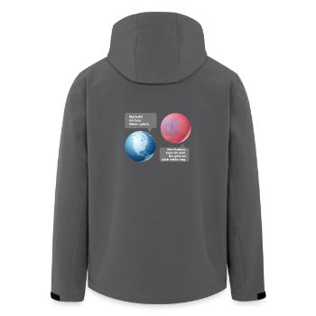 Ekelhaft - Homo sapiens! (Simple-Edition) - Recycelte Männer Softshell-Jacke von Stanley/Stella - Anthrazit - Hinten - AI Model Male 185 light (185cm)