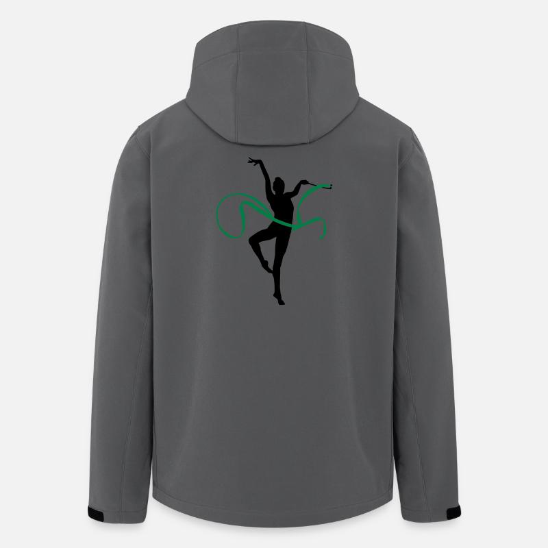 Rhythmic gymnastics - Veste softshell homme en polyester recyclé Stanley/Stella - charbon