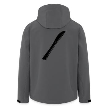 Knife cutlery - Men’s Recycled Softshell Jacket by Stanley/Stella - anthracite - Back - AI Model Male 185 light (185cm)