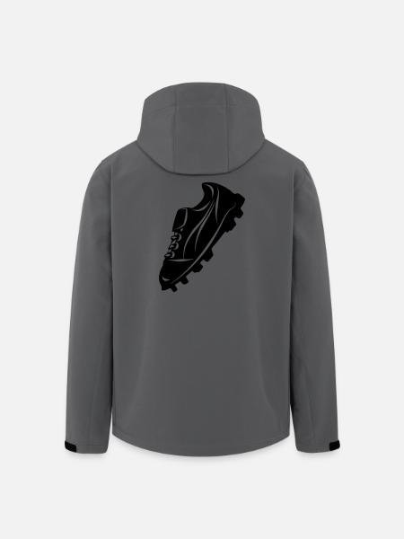 Fußballschuh transparente Schattenfigur - Recycelte Männer Softshell-Jacke von Stanley/Stella - Anthrazit