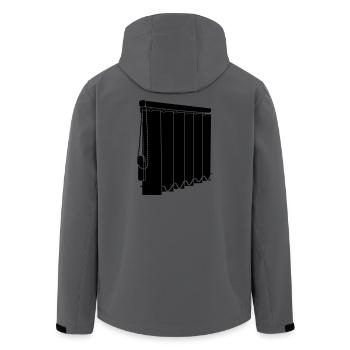 Lamellenfensterverkleidungen 3 - Recycelte Männer Softshell-Jacke von Stanley/Stella - Anthrazit - Hinten - AI Model Male 185 light (185cm)
