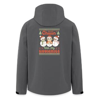 Ugly Christmas Sweater - Men’s Recycled Softshell Jacket by Stanley/Stella - anthracite - Back - AI Model Male 185 light (185cm)