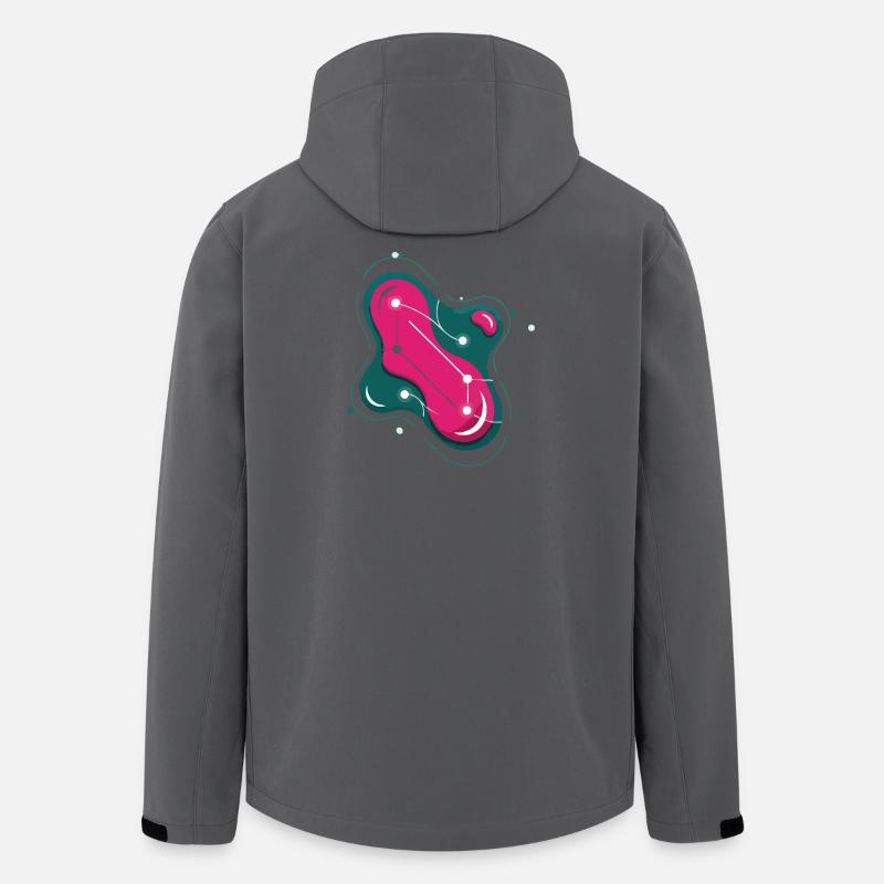 Constellation Bright Rose - Men’s Recycled Softshell Jacket by Stanley/Stella - anthracite