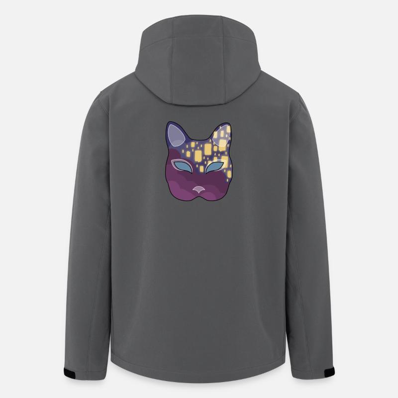 Lantern Neko Mask - Men’s Recycled Softshell Jacket by Stanley/Stella - anthracite