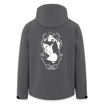 Pen and paper aries - Recycelte Männer Softshell-Jacke von Stanley/Stella - Anthrazit - Hinten - AI Model Male 185 light (185cm)