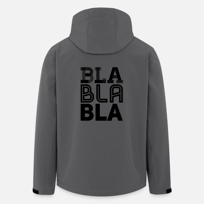 bla bla bla - Veste softshell homme en polyester recyclé Stanley/Stella - charbon