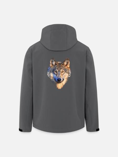 Wolf - Recycelte Männer Softshell-Jacke von Stanley/Stella - Anthrazit