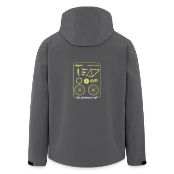 Fahrradteile - Der Gentleman's Kit - Recycelte Männer Softshell-Jacke von Stanley/Stella - Anthrazit - Hinten - AI Model Male 185 light (185cm)