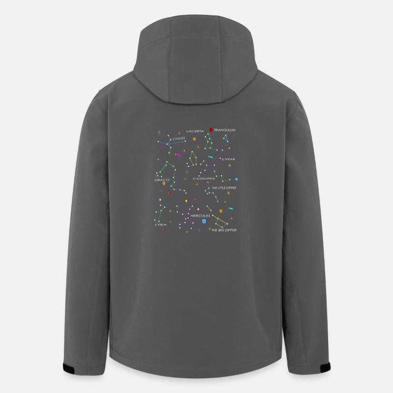 Konstellationen - Recycelte Männer Softshell-Jacke von Stanley/Stella - Anthrazit