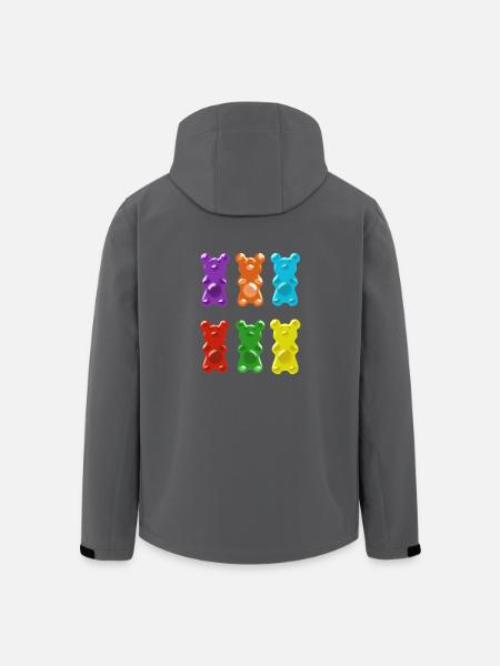 gummibärchen,bärchen,süß - Recycelte Männer Softshell-Jacke von Stanley/Stella - Anthrazit