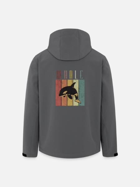 Wal - Recycelte Männer Softshell-Jacke von Stanley/Stella - Anthrazit