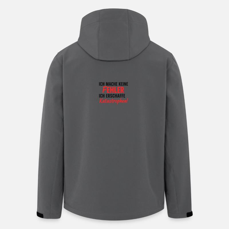 Ich erschaffe Katastrophen Fehlerfrei - Recycelte Männer Softshell-Jacke von Stanley/Stella - Anthrazit