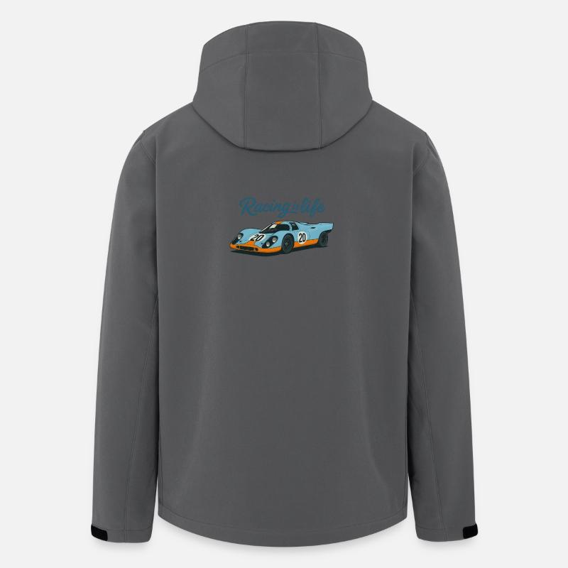 Racing_is_life - Recycelte Männer Softshell-Jacke von Stanley/Stella - Anthrazit