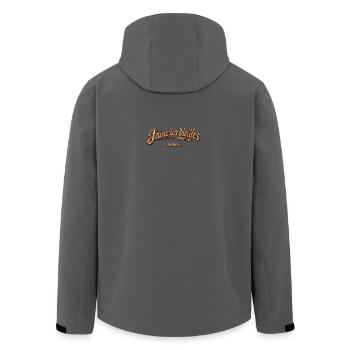 I like old Rusty motorcycles - Men’s Recycled Softshell Jacket by Stanley/Stella - anthracite - Back - AI Model Male 185 light (185cm)
