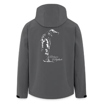 RHODESIAN RIDGEBACK RR Hundeportrait Wilsigns - Recycelte Männer Softshell-Jacke von Stanley/Stella - Anthrazit - Hinten - AI Model Male 185 light (185cm)