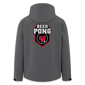 Beer Pong Patch - Men’s Recycled Softshell Jacket by Stanley/Stella - anthracite - Back - AI Model Male 185 light (185cm)