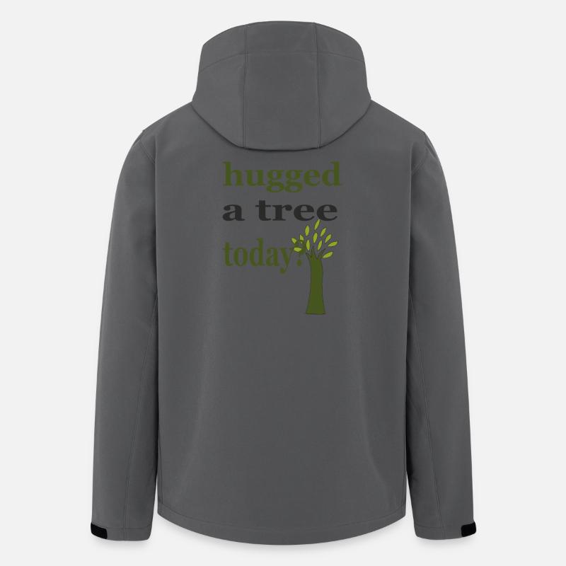 hugged a tree - Recycelte Männer Softshell-Jacke von Stanley/Stella - Anthrazit