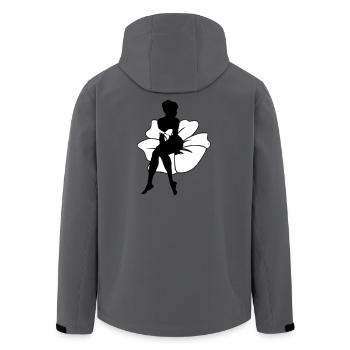 Mrs. Blume - Men’s Recycled Softshell Jacket by Stanley/Stella - anthracite - Back - AI Model Male 185 light (185cm)