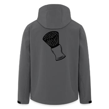 Rasierpinsel - Recycelte Männer Softshell-Jacke von Stanley/Stella - Anthrazit - Hinten - AI Model Male 185 light (185cm)