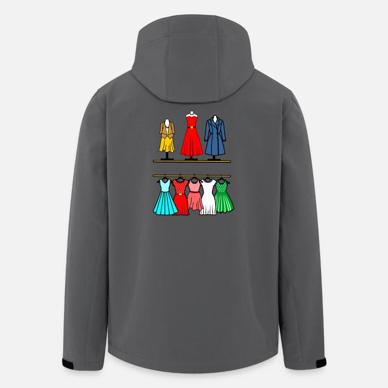 Kleidung mit Textraum - Recycelte Männer Softshell-Jacke von Stanley/Stella - Anthrazit