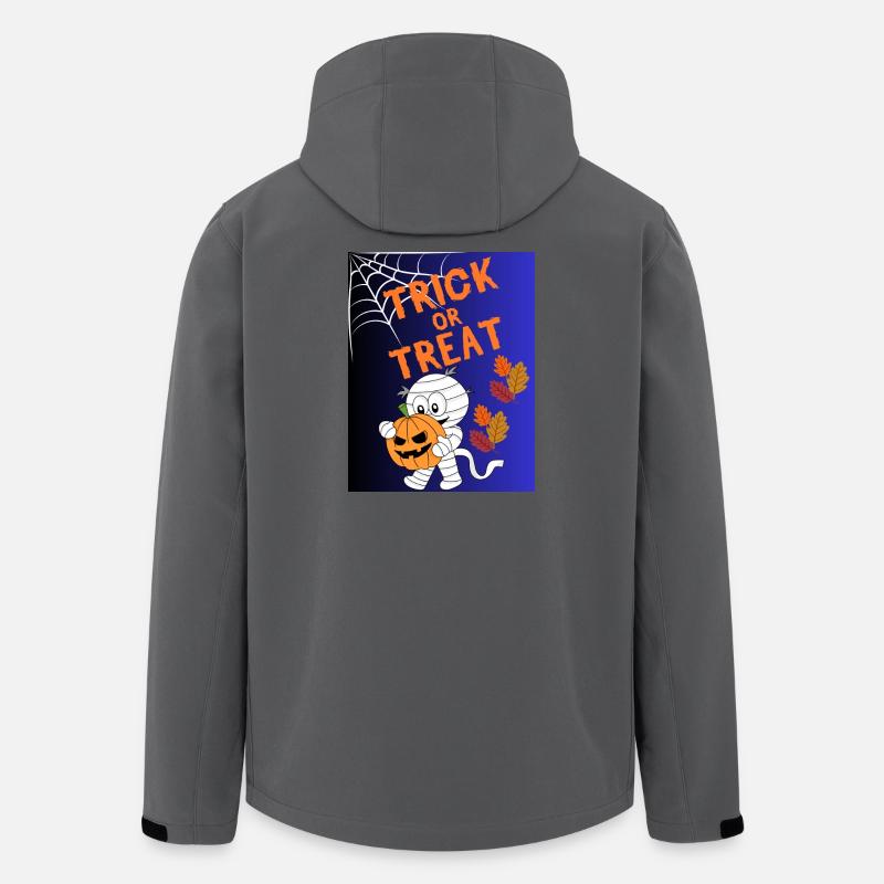 Trick oder Treat Mumie Kürbis - Recycelte Männer Softshell-Jacke von Stanley/Stella - Anthrazit