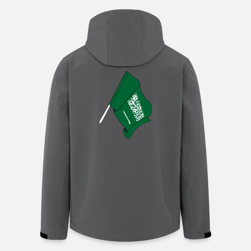 Flagge Saudi-Arabien - Recycelte Männer Softshell-Jacke von Stanley/Stella - Anthrazit