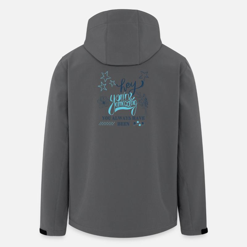 Hey, du bist toll, das warst du schon immer - Recycelte Männer Softshell-Jacke von Stanley/Stella - Anthrazit