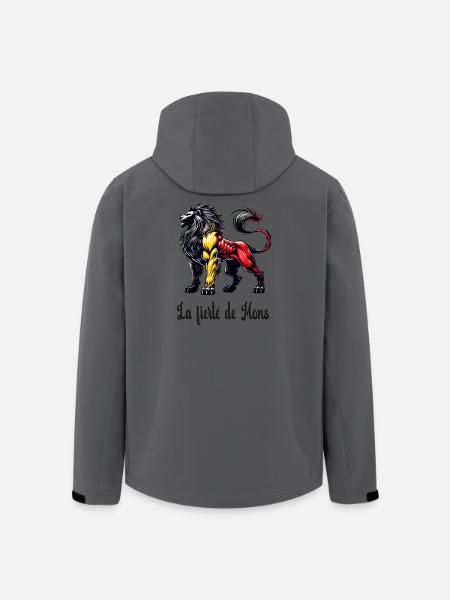 Mons lion flag design - Men’s Recycled Softshell Jacket by Stanley/Stella - anthracite