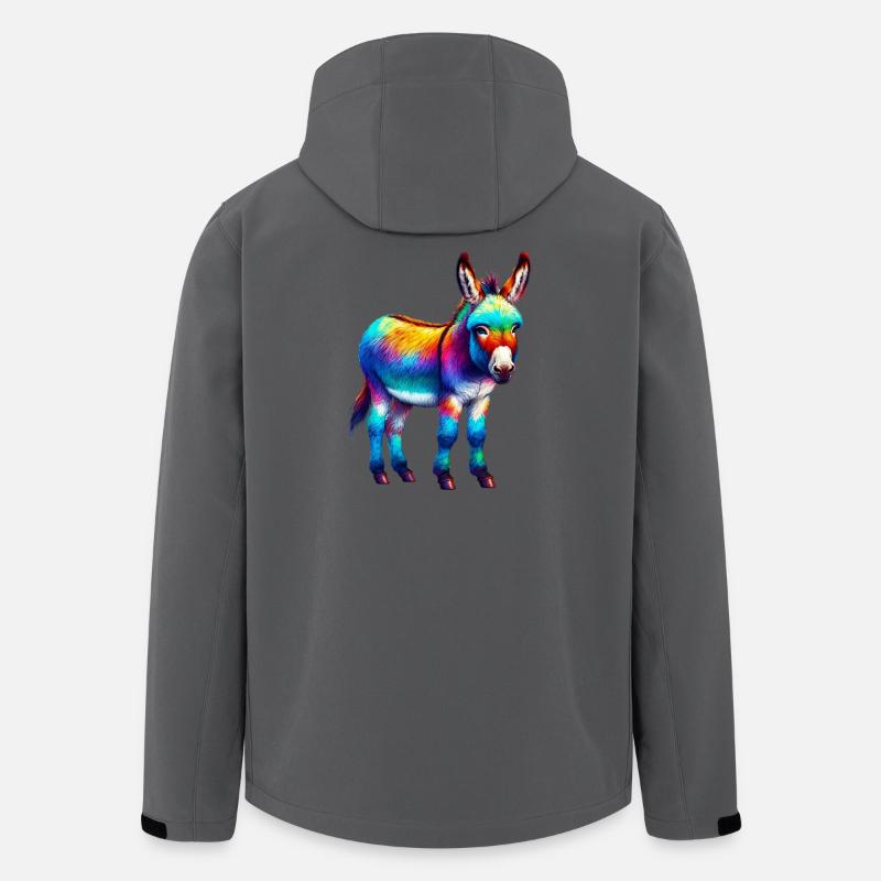 Esel-Maultier - Recycelte Männer Softshell-Jacke von Stanley/Stella - Anthrazit