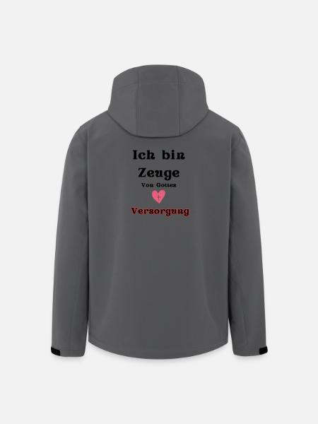 Herz und Versorgung Motiv - Recycelte Männer Softshell-Jacke von Stanley/Stella - Anthrazit