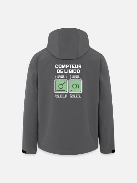 Männliches Libido-Messgerät - Recycelte Männer Softshell-Jacke von Stanley/Stella - Anthrazit