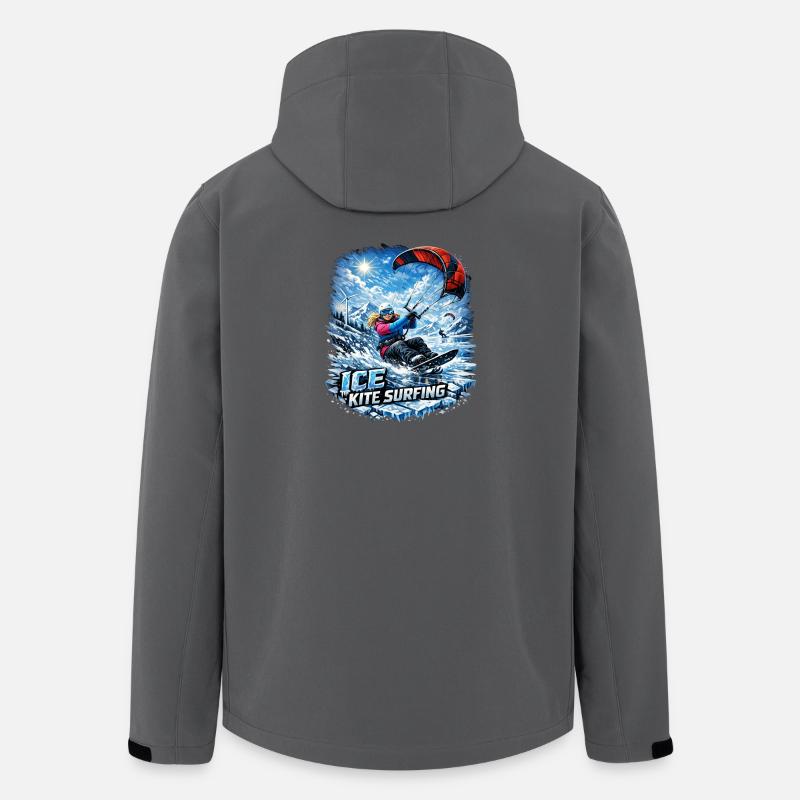 WINTER KITE SURFER GIRL - Recycelte Männer Softshell-Jacke von Stanley/Stella - Anthrazit