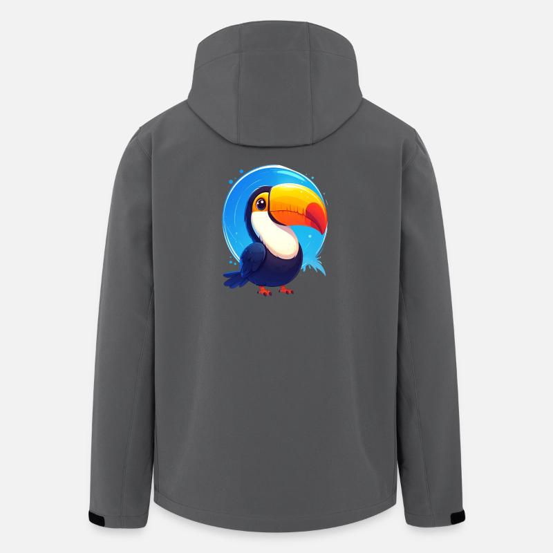 Tukan - Recycelte Männer Softshell-Jacke von Stanley/Stella - Anthrazit