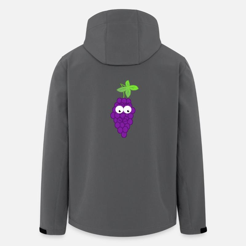 Weintraube - Recycelte Männer Softshell-Jacke von Stanley/Stella - Anthrazit