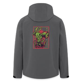 Fighting Bunny Kampfsport - Recycelte Männer Softshell-Jacke von Stanley/Stella - Anthrazit - Hinten - AI Model Male 185 light (185cm)