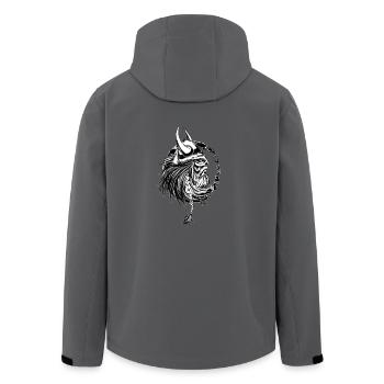 Vikings - Recycelte Männer Softshell-Jacke von Stanley/Stella - Anthrazit - Hinten - AI Model Male 185 light (185cm)