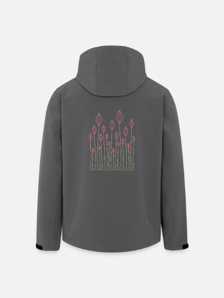Pflanzen Dekorativ - Recycelte Männer Softshell-Jacke von Stanley/Stella - Anthrazit