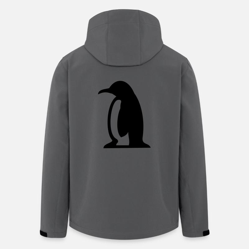 Pinguin Geschenk - Recycelte Männer Softshell-Jacke von Stanley/Stella - Anthrazit