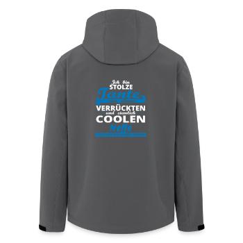 GESCHENK GEBURTSTAG STOLZE TANTE VON Neffe - Recycelte Männer Softshell-Jacke von Stanley/Stella - Anthrazit - Hinten - AI Model Male 185 light (185cm)